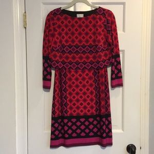 Donna Morgan multi geometric pattern dress
